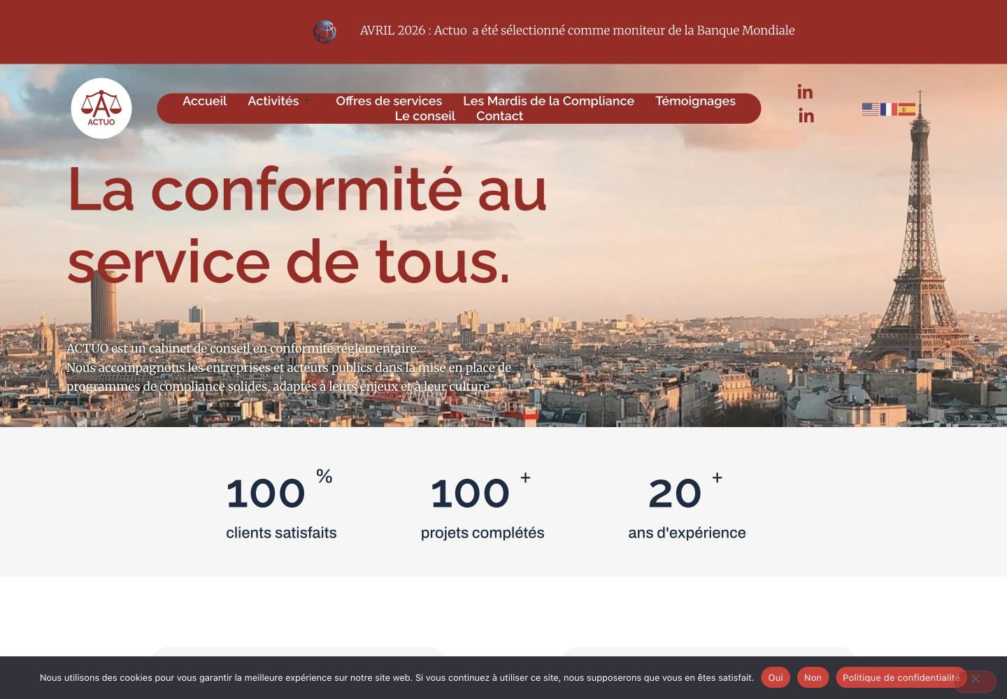 Visuel du projet ACTUO Conseil