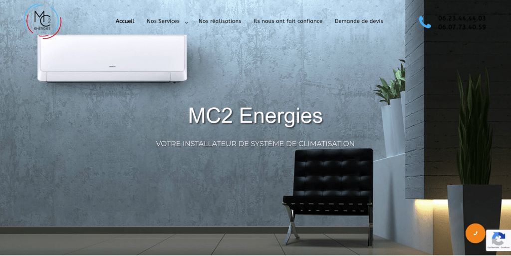 MC2 ENERGIES - site web climatisation